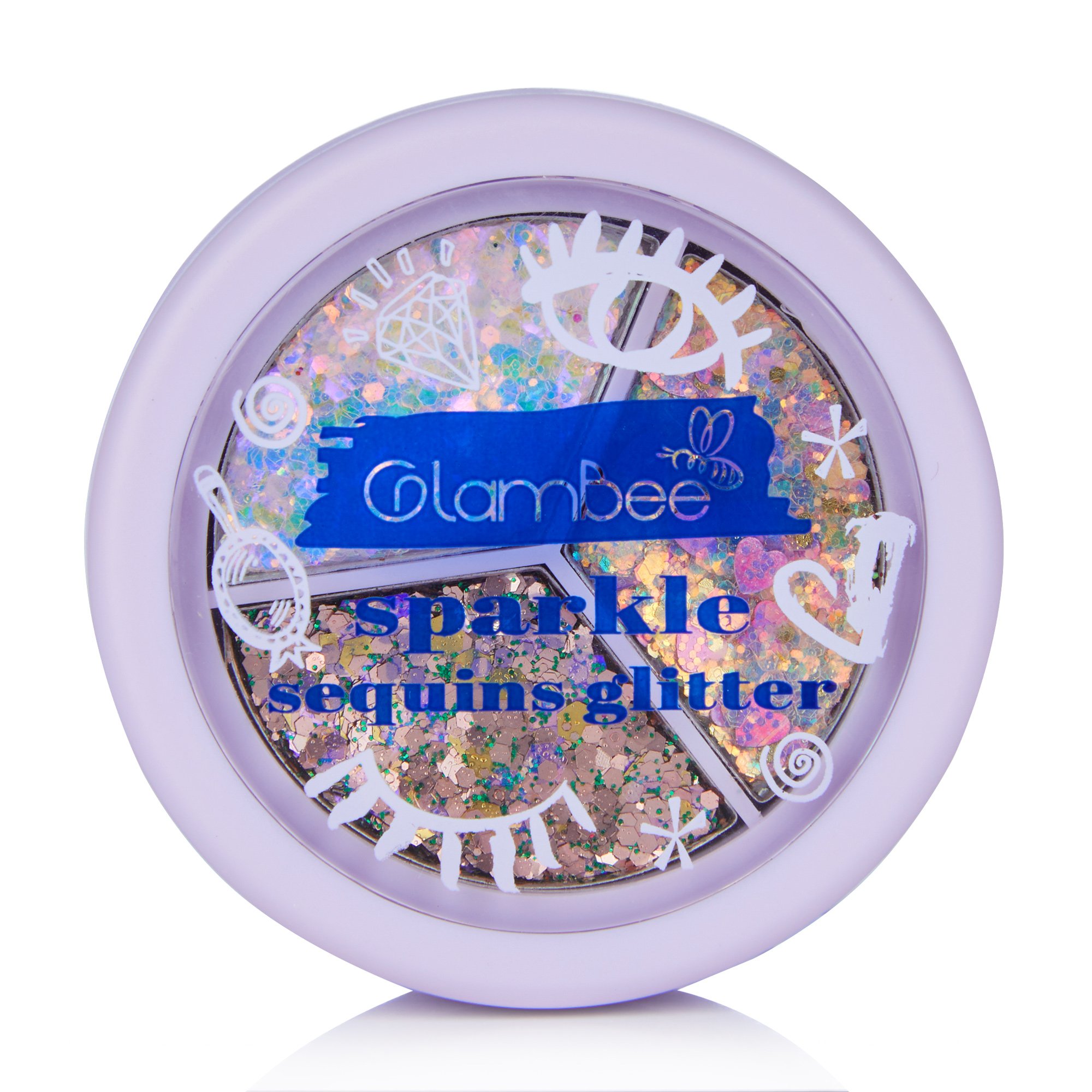 Глітер для обличчя GlamBee Sparkle Тріо тон 02, 1.5 г