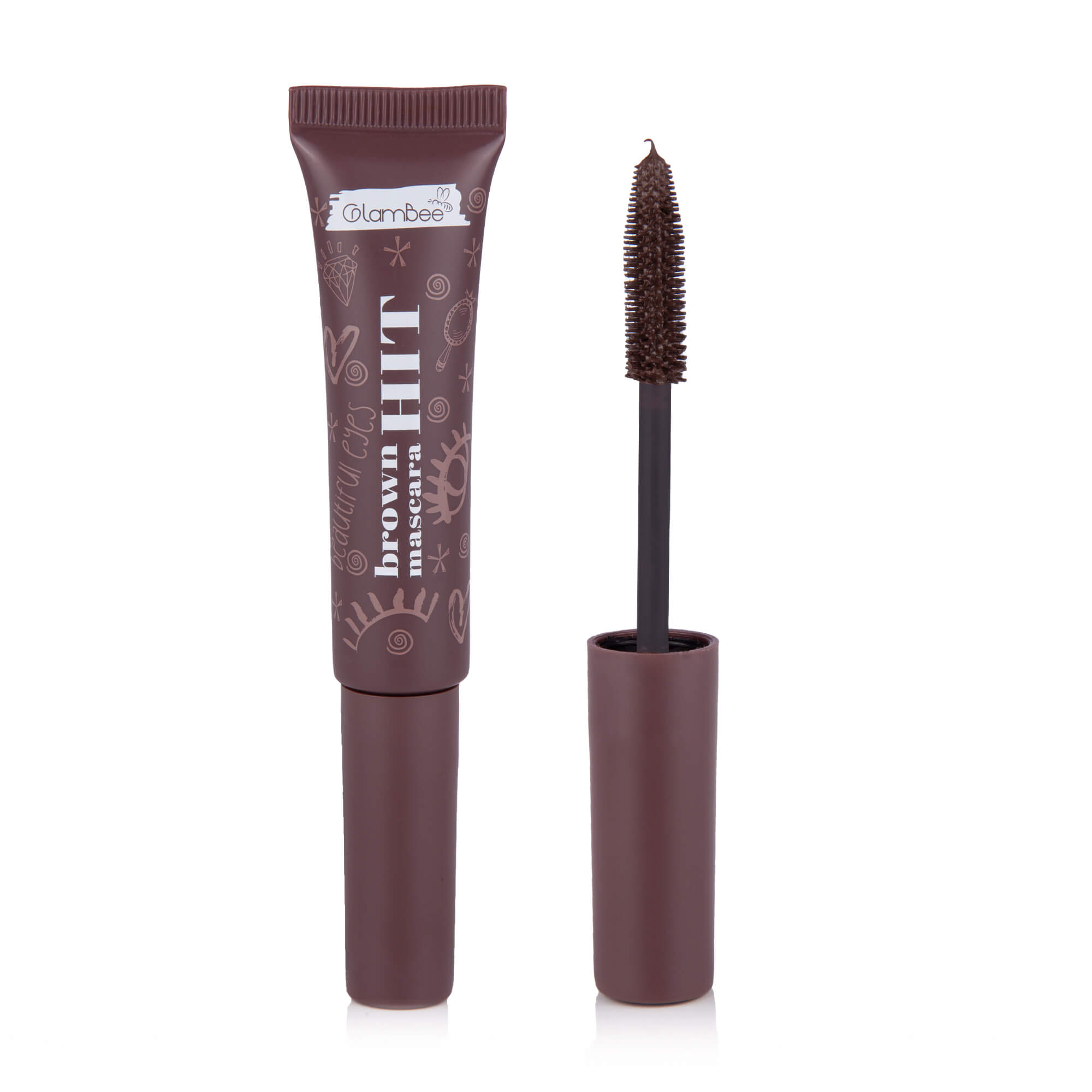 Туш для вій GlamBee Hit Brown New, 14 г